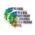 (2 Pack) Real Sweetheart Smartass Magnets - Funny Quote Magnets - Colorful Sunflower Magnets - 5" On Longest Side - for Cars, Fridges, Toolboxes - Made in USA - MAG4103