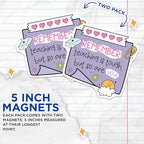 (2 Pack) Teacher Appreciation Magnets - Motivational Teacher Magnets - Inspirational Classroom - Teacher Gifts - 5" On Longest Side - for Cars, Fridges, Toolboxes - Made in USA - MAG4437