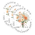 (3 Pack) Wildflower Bouquet Decals - Floral Laptop Decal - Botanical Bible Verse Stickers - 3 Inches On Longest Side - Easy Peel & Apply - Made in USA - 3MCS0084