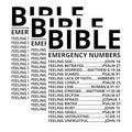 (3 Pack) Bible Emergency Numbers Decals - Religious Verses Decals - Faith Based Stickers - 3 Inches On Longest Side - Easy Peel & Apply - Made in USA - 3MCS2651