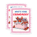 (2 Pack) Whos Your Crawdaddy Magnets - Funny Crawfish Refrigerator - Southern Humor Foodie - 5 Inches On Longest Side - Thick Durable Magnet - Made in USA - MAG36568
