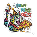 (2 Pack) Paws and Cheese Magnets Magnets - 5" On Longest Side - Made in USA - Sticks to Refrigerators & Metal Surfaces - MAG9049