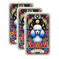 (3 Pack) Poodle Tarot Card Decals - Whimsical Art Stickers - Dog Lover Decal - 3 Inches On Longest Side - Easy Peel & Apply - Made in USA - 3MCS4035