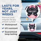 (2 Pack) Cute Cat Magnets - Black Cat Magnets - Its All Good Magnets - 5" On Longest Side - for Cars, Fridges, Toolboxes - Made in USA - MAG4600