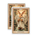 (2 Pack) Temperance Tarot Card Magnets - Mystical Rabbit Decor - Whimsical Angel Animal Artwork - 5 Inches On Longest Side - Thick Durable Magnet - Made in USA - MAG39198