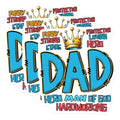 (3 Pack) Dad Hero Decals - Fathers Day - Funny Dad Laptop Decal - 3 Inches On Longest Side - Easy Peel & Apply - Made in USA - 3MCS6231