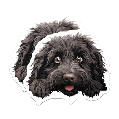 (2 Pack) Funny Dog Lovers Magnet - Dog Owner Gifts - Pet Fridge Decor - Kitchen Accessories - 5" On Longest Side - Sticks to Smooth Flat Surfaces - Made in USA - MAG10258