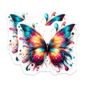 (2 Pack) Vibrant Butterfly Magnets - Colorful Fridge Decor - Whimsical Art Accent - 5 Inches On Longest Side - Thick Durable Magnet - Made in USA - MAG36269