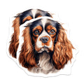 (2 Pack) Cavalier King Charles Spaniel Magnets - Dog Mom Refrigerator Decor - Pet Lover Home Accent - 5 Inches On Longest Side - Thick Durable Magnet - Made in USA - MAG26876