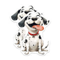 (2 Pack) Happy Dog Magnets - Cute Puppy Fridge Decor - Pet Lover Animal Art - 5 Inches On Longest Side - Thick Durable Magnet - Made in USA - MAG26200