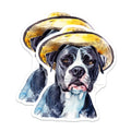 (2 Pack) Boxer Dog Magnets - Watercolor Animal Art - Farmhouse Pet Decor - 5 Inches On Longest Side - Thick Durable Magnet - Made in USA - MAG37064