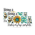 (2 Pack) Nonna Magnets - Being a Nonna Makes My Life Complete - Sunflower Cowhide Grandma Decor - 5 Inches On Longest Side - Thick Durable Magnet - Made in USA - MAG27777