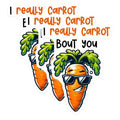 (3 Pack) Carrot Pun Decals - Funny Food Saying - Laptop Decals - Vegetable Pun - 3 Inches On Longest Side - Easy Peel & Apply - Made in USA - 3MCS7545