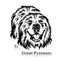 (2 Pack) Great Pyrenees Dog Magnets - Pet Lovers - Animal Magnets - 5" On Longest Side - for Cars, Fridges, Toolboxes - Made in USA - MAG4008