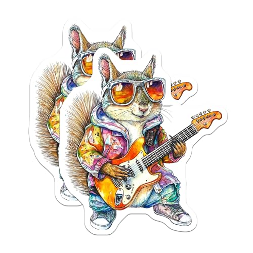 (2 Pack) Fun Animal Art Magnet - Unique Fridge Decor - 5" On Longest Side - Sticks to Smooth Flat Surfaces - Made in USA - MAG9518