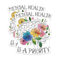 (2 Pack) Mental Health Stickers - Positive Affirmation Stickers - Mental Wellness Stickers - 5" On Longest Side - Sticks to Any Smooth Flat Surface - Made in USA - BMCS3247