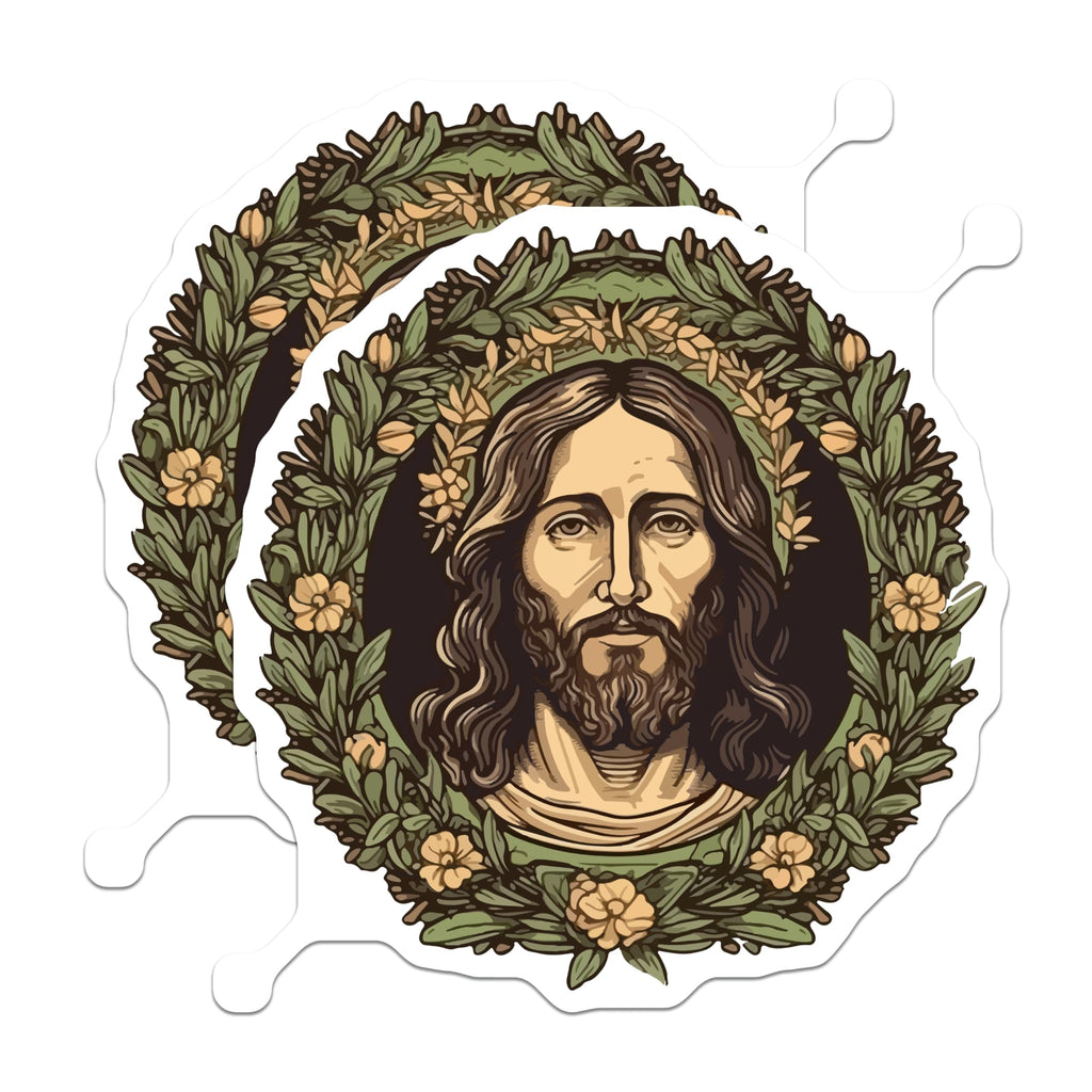 (2 Pack) Jesus Christ Magnets - Christian Faith Decor - Religious Home Kitchen Accent - 5 Inches On Longest Side - Thick Durable Magnet - Made in USA - MAG27928