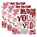 (3 Pack) You are Loved Decals - Valentines Day Decor - Laptop Decal Sticker - 3 Inches On Longest Side - Easy Peel & Apply - Made in USA - 3MCS2396