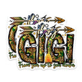 (2 Pack) Gigi Boy Magnets - Camo Leopard Hunting Campfire - Outdoor Grandparent Adventure Decor - 5 Inches On Longest Side - Thick Durable Magnet - Made in USA - MAG23310
