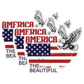 (3 Pack) American Flag Decals - Eagle Decal - Patriotic Decor - 3 Inches On Longest Side - Easy Peel & Apply - Made in USA - 3MCS6177
