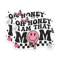 (2 Pack) Oh Honey I Am That Mom Magnets Magnets - Cute Mom Decor - Fun Mom Accessories - 5" On Longest Side - Made in USA - Sticks to Refrigerators & Metal Surfaces - MAG9024
