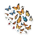 (2 Pack) Butterfly Magnets - Refrigerator Magnets - Decorative Butterfly Art - 5" On Longest Side - Premium Magnet - for Cars, Refrigerators, Toolboxes, Lockers - Made in USA - MAG15674