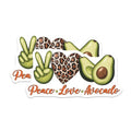 (2 Pack) Peace Love Avocado Magnets Magnets - Fun Kitchen Decor - Cute Home Accessories - 5" On Longest Side - Made in USA - Sticks to Refrigerators & Metal Surfaces - MAG8385