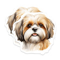 (2 Pack) Shih Tzu Dog Magnets - Cute Pet Lover - Animal Fridge Decor - 5 Inches On Longest Side - Thick Durable Magnet - Made in USA - MAG23899
