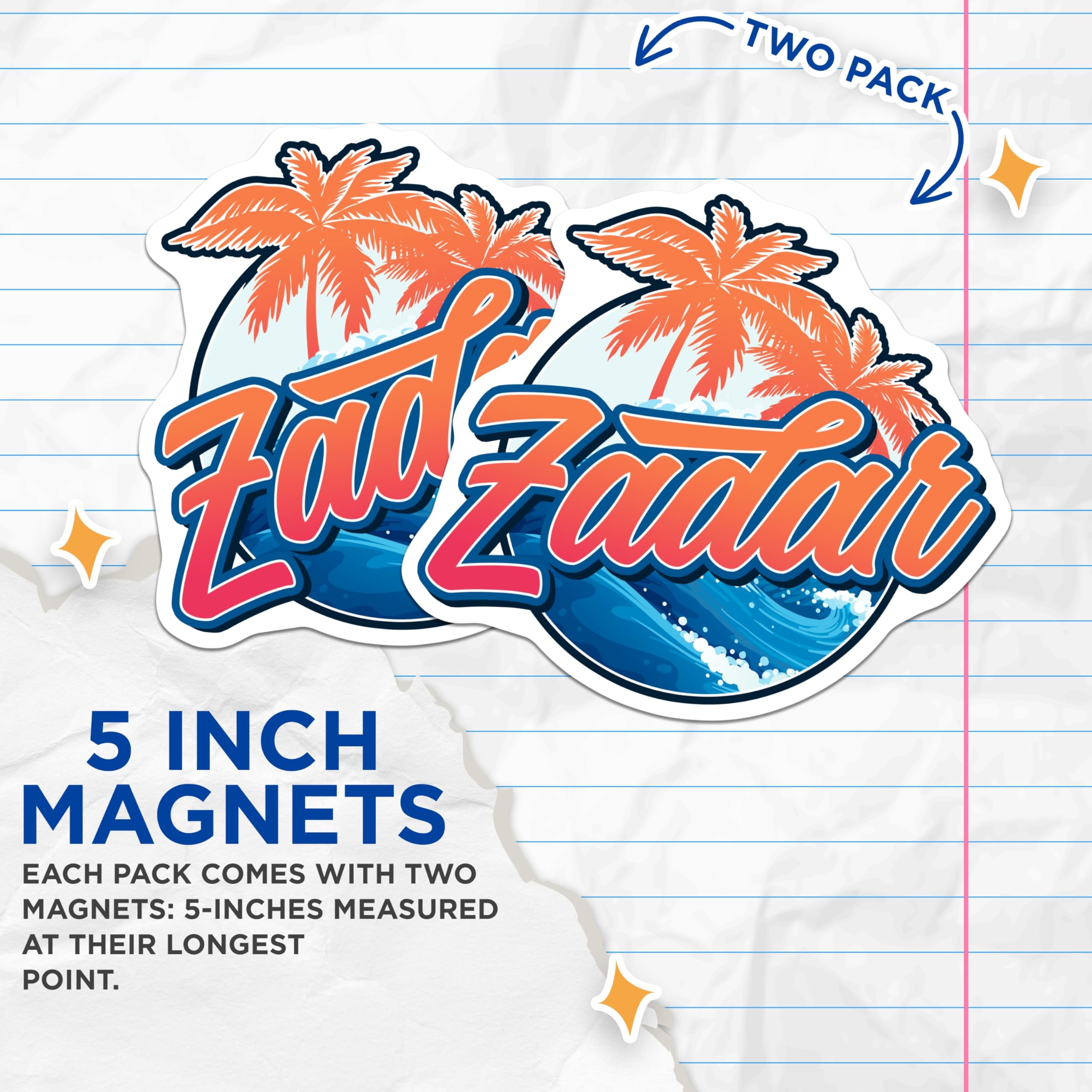 (2 Pack) Zadar Croatia Magnets - Croatian Souvenir - Travel Magnets - 5" On Longest Side - Premium Magnet - for Cars, Refrigerators, Toolboxes, Lockers - Made in USA - MAG17524