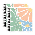(2 Pack) Trust The Process Stickers - Inspirational Sticker Decal - Motivational Floral Sticker - 5" On Longest Side - Sticks to Smooth Flat Surfaces - Made in USA - BMCS3829