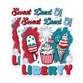 (2 Pack) Patriotic Magnets - Sweet Land Liberty Fridge Decor - Fourth of July Kitchen Accents - 5 Inches On Longest Side - Thick Durable Magnet - Made in USA - MAG39168
