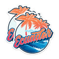 (2 Pack) Ecuador Magnets - Tropical Beach Decor - Vacation Fridge Decor - 5" On Longest Side - Premium Magnet - for Cars, Refrigerators, Toolboxes, Lockers - Made in USA - MAG17850
