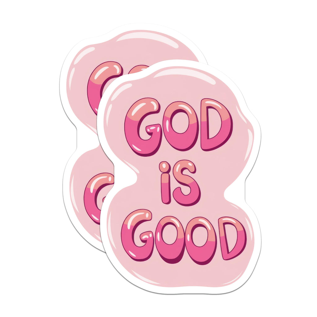 (2 Pack) God is Good Magnets - Christian Affirmation - Faith Based Home Decor - 5 Inches On Longest Side - Thick Durable Magnet - Made in USA - MAG26362
