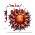 (2 Pack) Mystic Sun Magnets - Celestial Fridge Decor - Fantasy Art Kitchen Accessory - 5 Inches On Longest Side - Thick Durable Magnet - Made in USA - MAG28427
