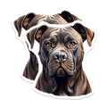 (2 Pack) Cane Corso Dog Breed Magnets - Powerful Mastiff Animal Portrait - Refrigerator Kitchen Locker Home Decor - 5 Inches On Longest Side - Thick Durable Magnet - Made in USA - MAG23250