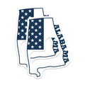 (2 Pack) Alabama Flag Magnets - State Pride - American Flag Decor - 5" On Longest Side - Premium Magnet - for Cars, Refrigerators, Toolboxes, Lockers - Made in USA - MAG18873