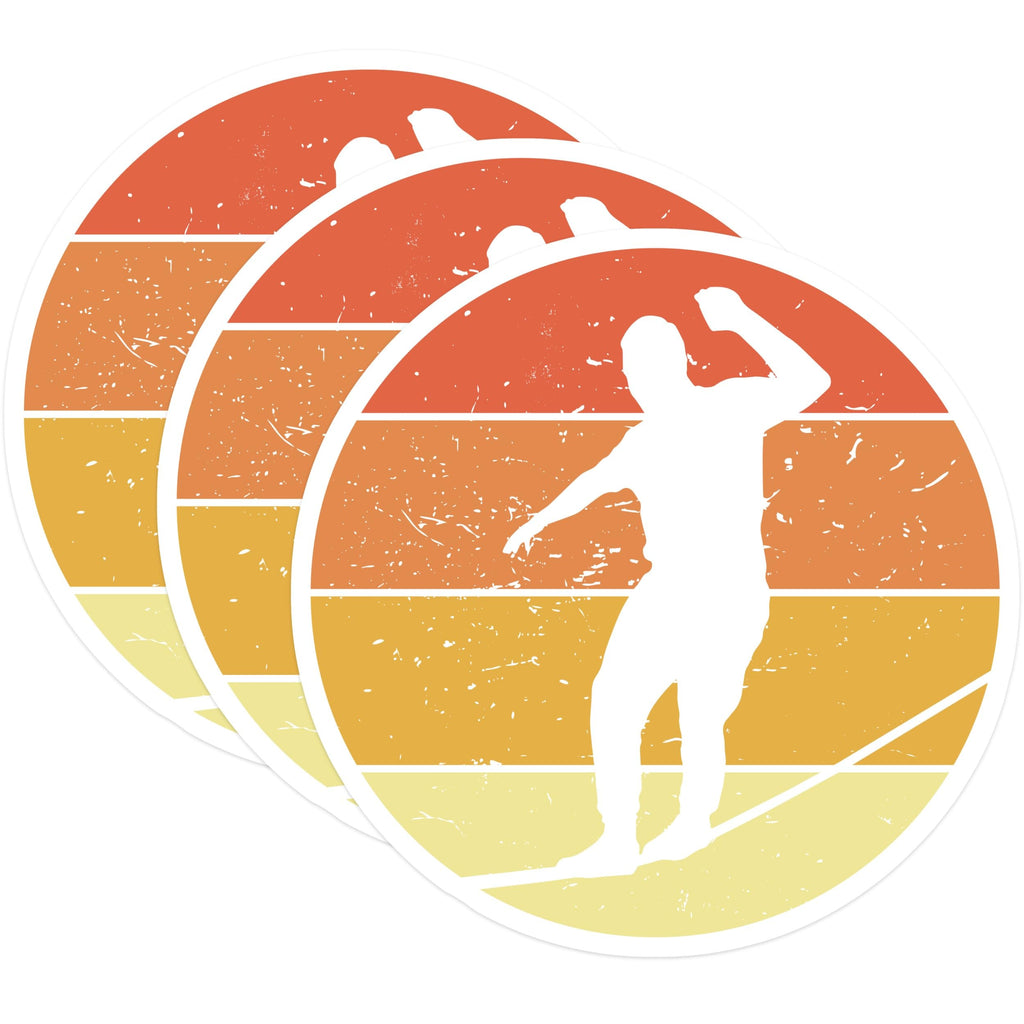(3 Pack) Slackline Decals - Slacklining Lover - Balance Walker - 3 Inches On Longest Side - Easy Peel & Apply - Made in USA - 3MCS4316