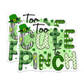 (2 Pack) St Patricks Day Holiday Magnets - Cute Irish Clover Decoration - Leprechaun Hat Saying Magnets - 5 Inches On Longest Side - Thick Durable Magnet - Made in USA - MAG22958