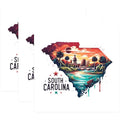 (3 Pack) South Carolina Decals - State Pride Art - Laptop Decals - 3 Inches On Longest Side - Easy Peel & Apply - Made in USA - 3MCS4085