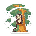 (2 Pack) Cute Monkey Magnets - Jungle Animal Decor - Refrigerator Art Accents - 5 Inches On Longest Side - Thick Durable Magnet - Made in USA - MAG22059