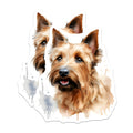 (2 Pack) Watercolor Terrier Dog Magnets - Scruffy Dog Art Fridge Decor - Dog Mom Pet Lover Kitchen Magnets - 5 Inches On Longest Side - Thick Durable Magnet - Made in USA - MAG28340