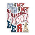 (2 Pack) In My Baseball Mom Era Magnets - Fun Sports - Baseball Mom Accessories - Mom Life - Sports Enthusiast - 5" On Longest Side - for Cars, Refrigerators, Toolboxes, Lockers - Made In USA BMCS3512
