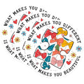 (3 Pack) Puzzle Piece Decals - What Makes You - Beautiful Decal - Laptop Decal - 3 Inches On Longest Side - Easy Peel & Apply - Made in USA - 3MCS7935