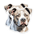 (2 Pack) Pitbull Dog Magnets - American Bully - Dog Mom Accents for Pet Owners - 5 Inches On Longest Side - Thick Durable Magnet - Made in USA - MAG30324