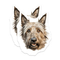 (2 Pack) Scruffy Dog Magnets - Terrier Dog Lover - Animal Fridge Decor - Pet Owner Kitchen Accessories - 5 Inches On Longest Side - Thick Durable Magnet - Made in USA - MAG28236