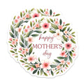 (2 Pack) Happy Mother's Day Magnets - Floral Mother's Day Decor - 5" On Longest Side - for Cars, Fridges, Toolboxes - Made in USA - MAG8191