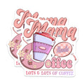 (2 Pack) Mama Needs Coffee Magnets - Mom Life Caffeine Fuel - Cute Pastel Kitchen Decor - New Mom Fridge Accessory - 5 Inches On Longest Side - Thick Durable Magnet - Made in USA - MAG38903
