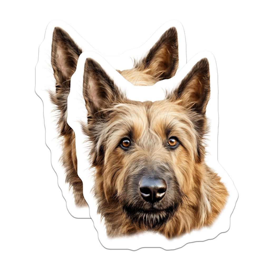 (2 Pack) Shepherd Dog Magnets - Realistic Pet Portrait Art - Dog Lover Fridge Decor Dog Mom Dad - 5 Inches On Longest Side - Thick Durable Magnet - Made in USA - MAG28344