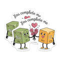 (2 Pack) You Complete Me Magnets - Chemistry Pun Love - Periodic Table Science Romance - 5 Inches On Longest Side - Thick Durable Magnet - Made in USA - MAG39500