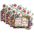 (3 Pack) Book Lover Decals - Reading Nook Decor - Library Decal - 3 Inches On Longest Side - Easy Peel & Apply - Made in USA - 3MCS1658